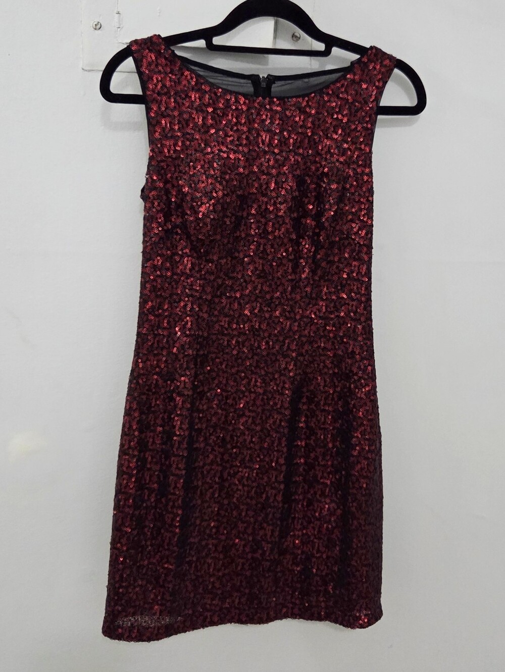Aidan Maddox Sequined Sheath Mini Dress